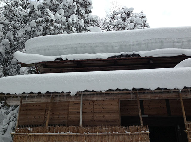 屋根の雪の様子