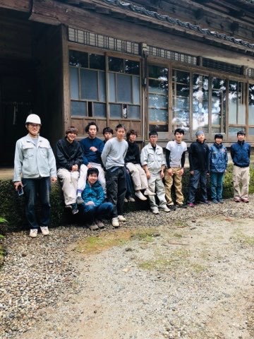 頭領と学生さん達