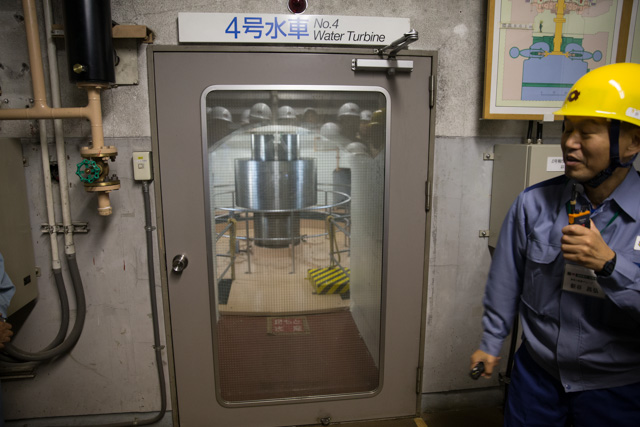 水車タービン部屋入り口