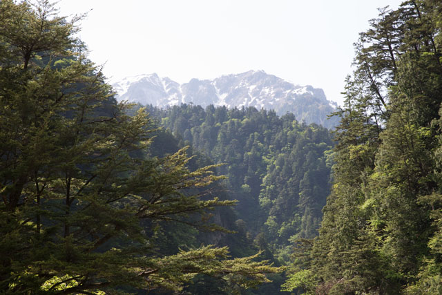 欅平からみる山々